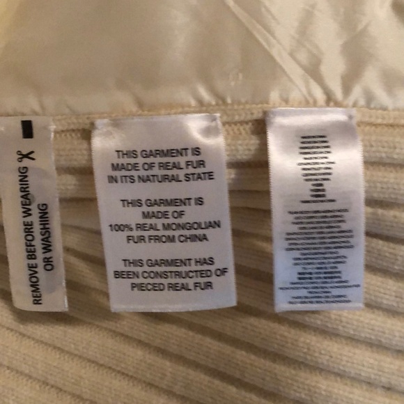 NWT Michael Kors Mongolian fur vest - Picture 5 of 5